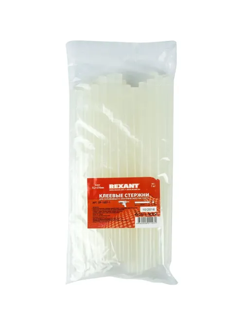 Стержни клеевые REXANT d11х270мм прозрачные, 1кг. (09-1857-1)