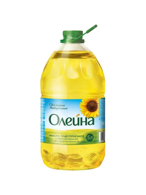 Масло Олейна  подсолнечное рафинированное, 5 л