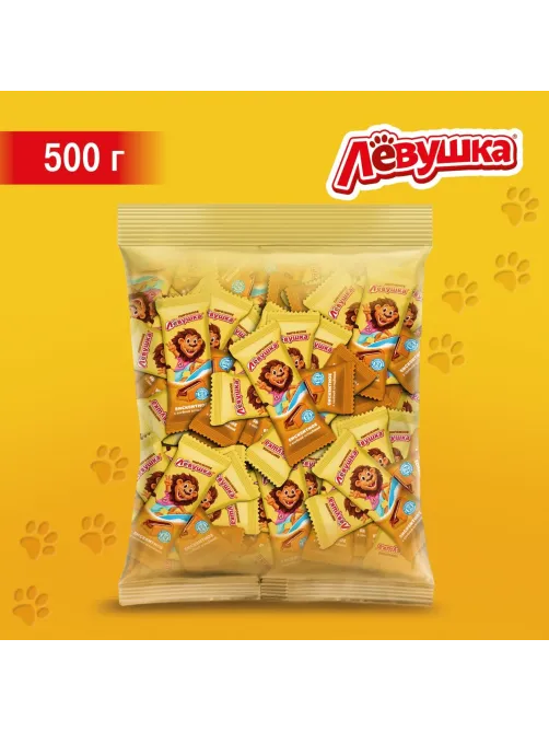 Пирожное бисквитное Левушка детям с вареной сгущенкой, 500г
