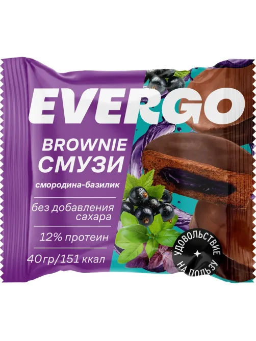 Пирожное Брауни Кейк Смузи со вкусом смородина-базилик 320г