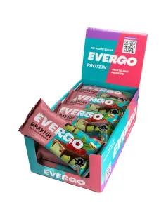 Пирожное протеиновое EVERGO Брауни фисташка-малина 600г