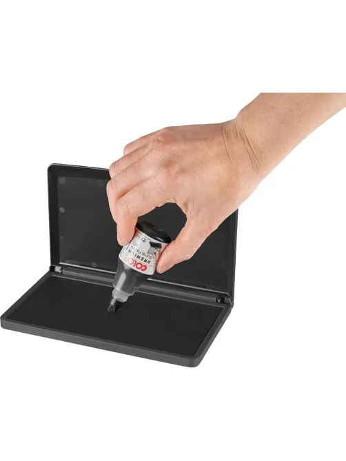 Подушка штемпельная настольная 90х160 мм, черная, MICRO 3 black