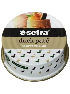 Паштет Мясные консервы Setra  HALAL утиный, 100г
