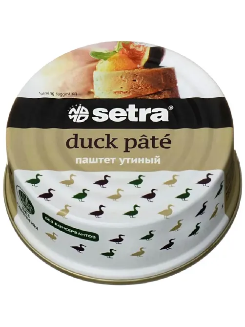 Паштет Мясные консервы Setra  HALAL утиный, 100г