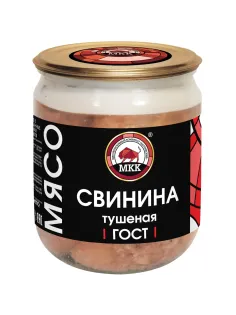 Тушенка свинина МКК Балтийский стандарт ГОСТ 32125-2013 стекло, 500г