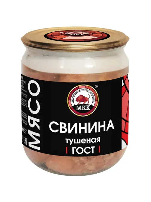Тушенка свинина МКК Балтийский стандарт ГОСТ 32125-2013 стекло, 500г