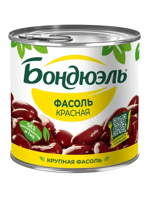 Фасоль Консервация Бондюэль красная, 400г
