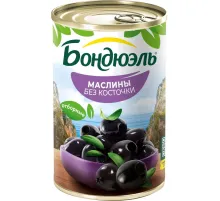 Маслины Консервация Бондюэль без косточки, 300г