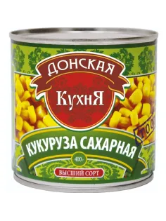 Кукуруза Донская Кухня, 425мл/400гx12шт/уп