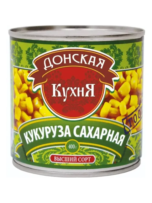 Кукуруза Донская Кухня, 425мл/400гx12шт/уп