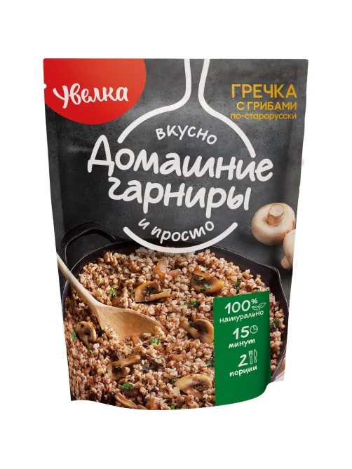 Гречка с грибами по-старорусски Увелка,  150г