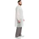 Халат на липучках 20гр/м2 р.XL, белый (10шт/упак),арт.406-878-002,к