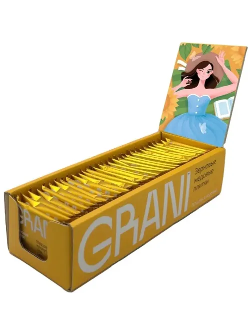 Зерновые плитки медовые GRANI 7гx30шт/уп 880706/880751