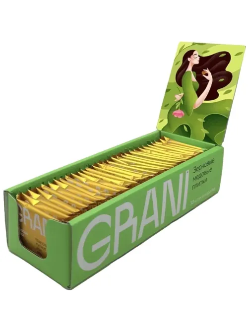 Зерновые плитки медовые GRANI 7гx30шт/уп 880706/880751
