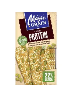Хлебцы Magic Grain Protein с тыквен семечками и сиропом топинамбура, 140г