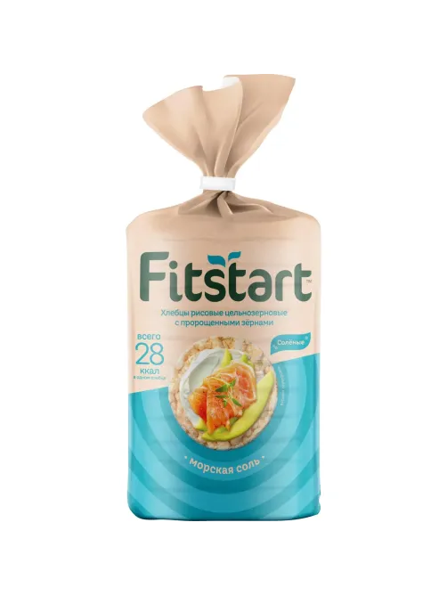 Хлебцы Fitstart Морская соль рисовые 90г