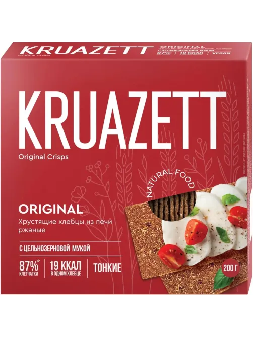 Хлебцы Круазетт ржаные тонкие к/п 200 г