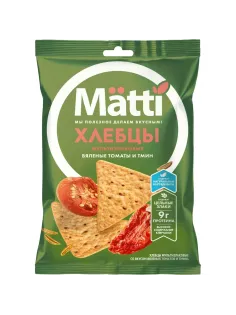 Хлебцы Matti мультизлаковые с вялеными томатами и тмином, 75г