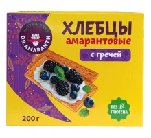 Хлебцы Dr.AMARANTH амарантовые с гречей, 200г