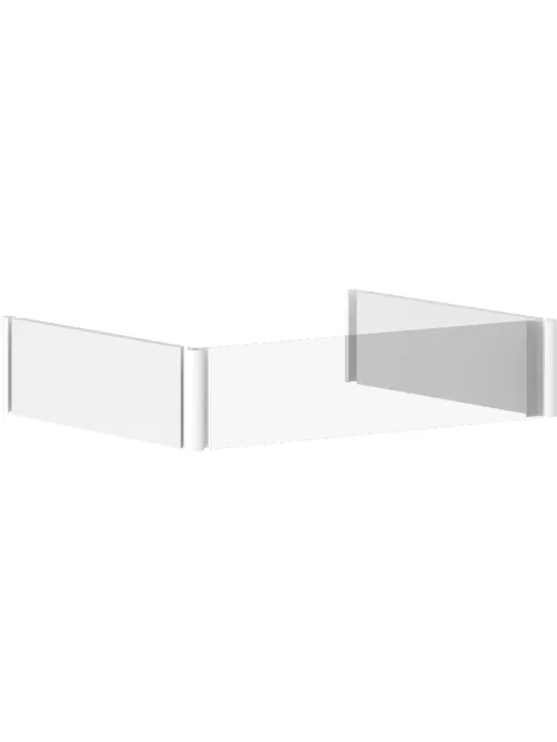 Цоколь VT_ком.торцев цоколей, заглушки для прямой ком,MEC-2,Белый AlvaLine
