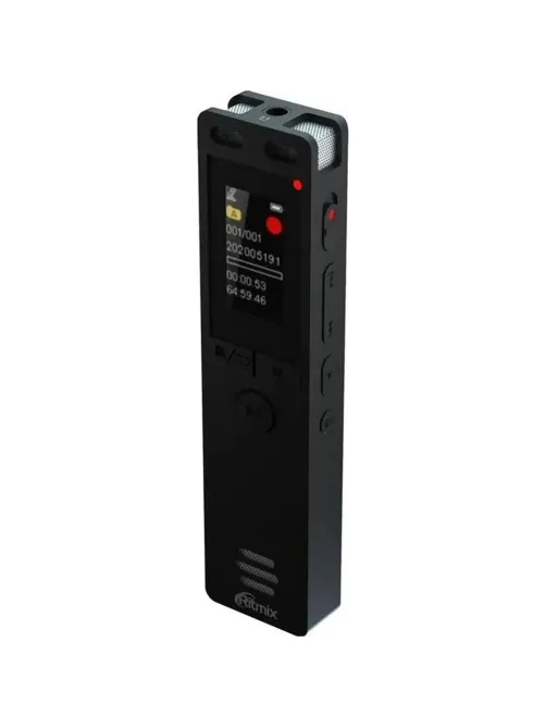 Диктофон цифровой Ritmix RR-155 16Gb Black, MicroSD