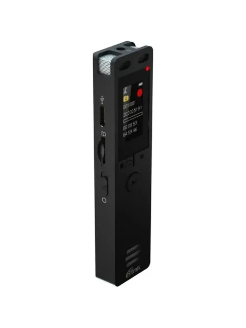 Диктофон цифровой Ritmix RR-155 16Gb Black, MicroSD