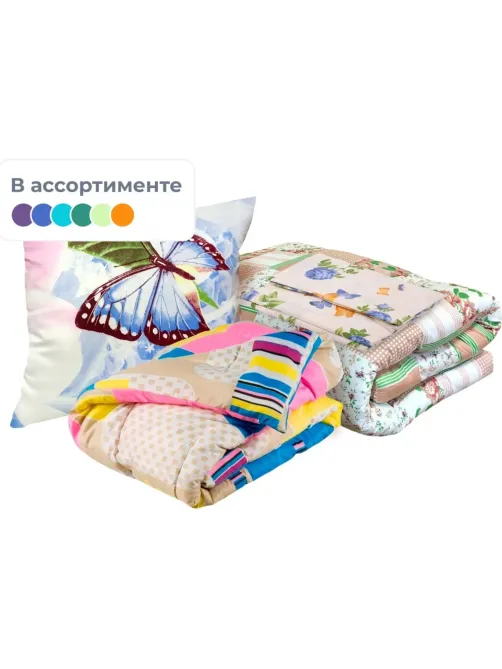 Набор спальный (матрас, одеяло, подушка 50х70, КПБ с наволочкой 1 шт)