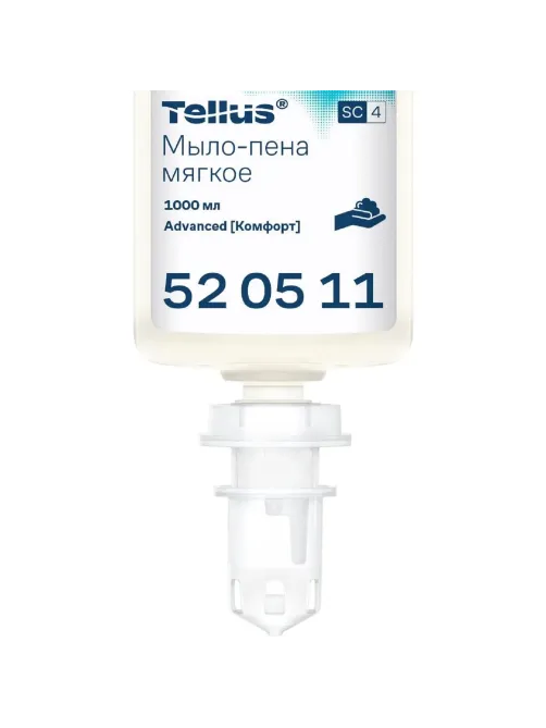 Картридж с жидким мылом Торк/Tellus S4 1л пен.мягк.прозр.520511 д/арт.33068