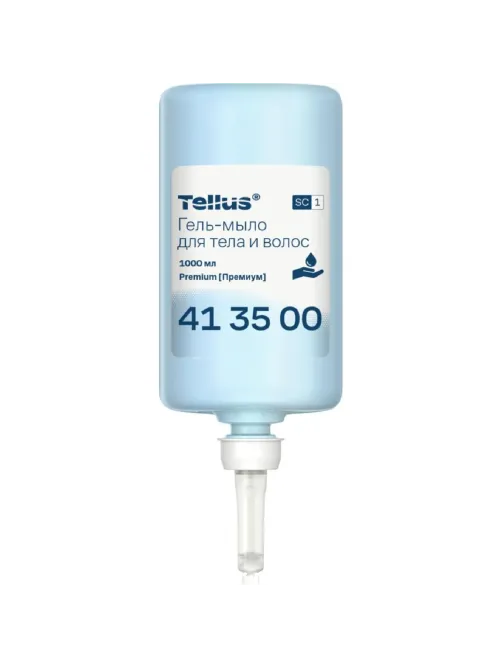 Картридж с жидким гель-мылом Tellus Premium SC1 д/тела и вол 1000мл _413500