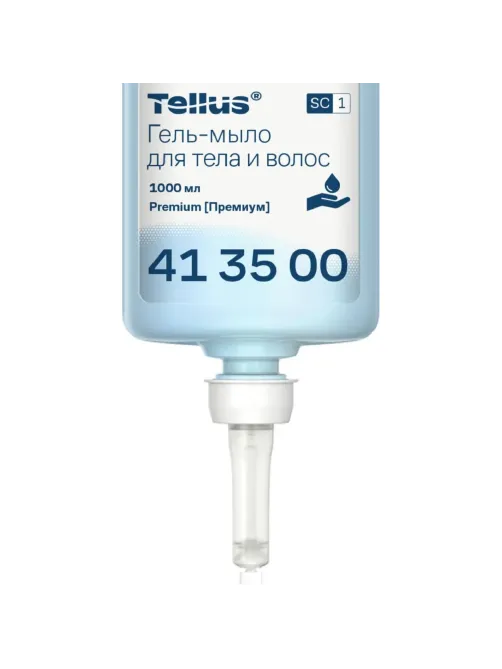 Картридж с жидким гель-мылом Tellus Premium SC1 д/тела и вол 1000мл _413500