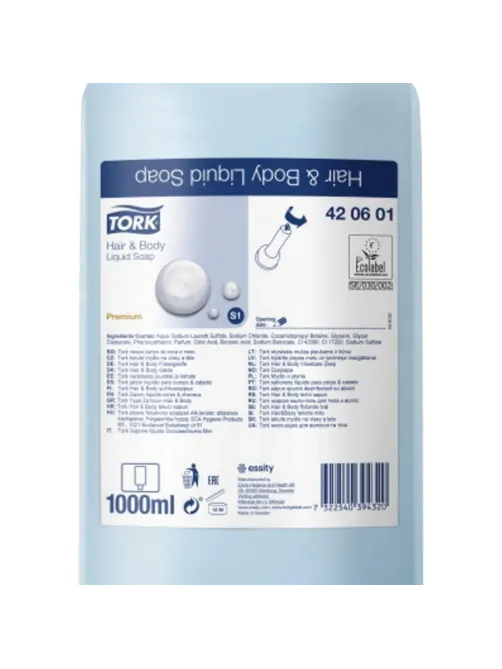 Картридж с жидким мылом Tork S1 Prem мыло-гель  1л, 420601