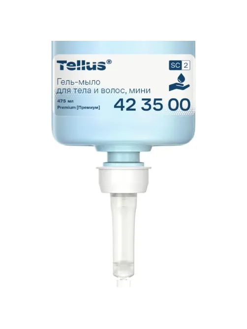 Картридж с жидким гель-мылом Tellus Premium SC2 д/тела и волос 475мл_423500