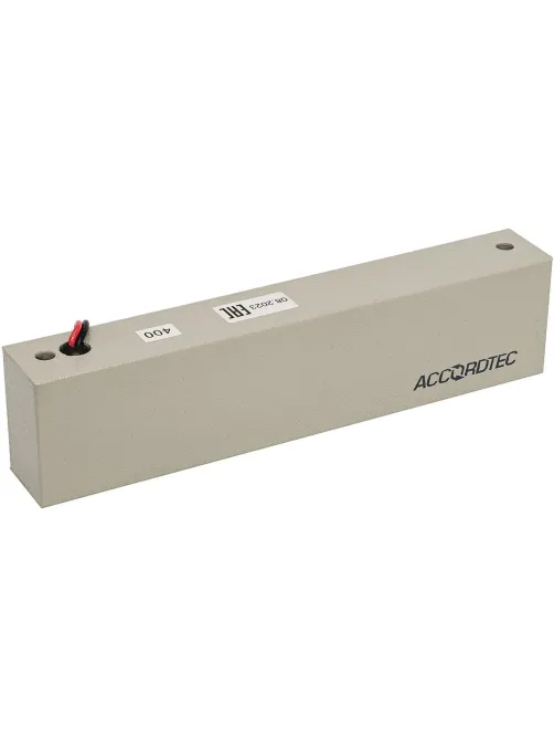 Замок электромагнитный Accordtec ML-400 К с уголком, цвет серый