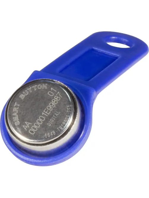 Электронный ключ Touch Memory (iButton) DS 1990 синий (уп.100шт)