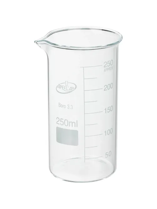 Лабораторный стакан В-1-250 ТС, с дел., ГОСТ23932-90 Apexlab