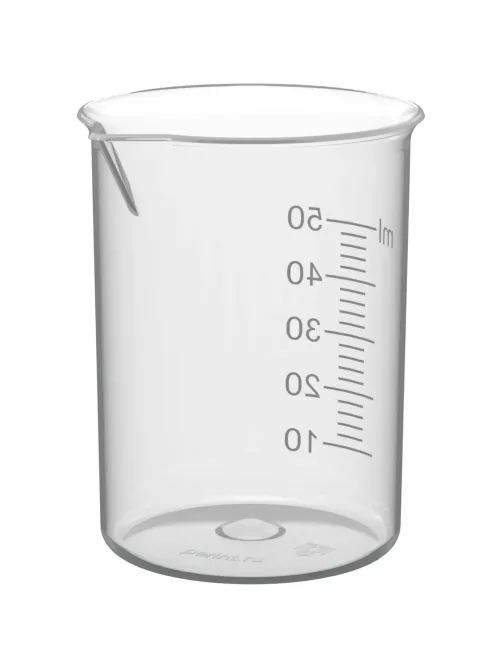 Мерный стакан с носиком Перинт ПП 50мл (25шт/уп) 50/42