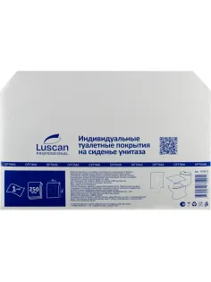 Одноразовые покрытия на унитаз Luscan Prof Optima 1/2 сложения 250шт/уп