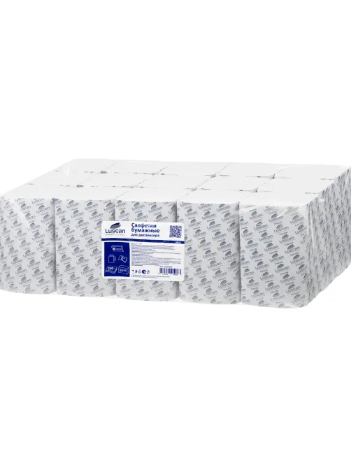 Салфетки бумажные Luscan Professional N4 2сл 200л 15пач/уп