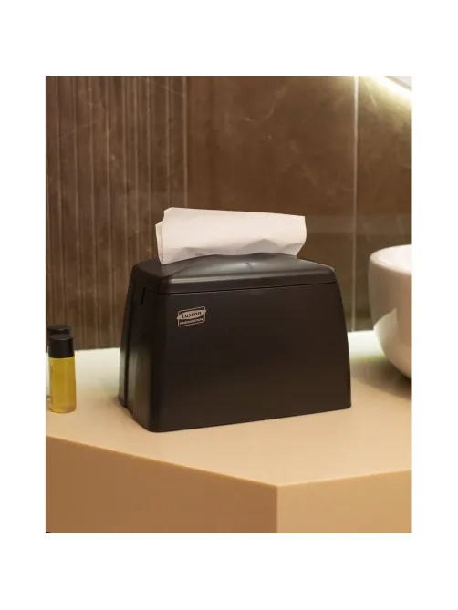 Диспенсер для салфеток Luscan Professional MAXI N4 черный 1331B