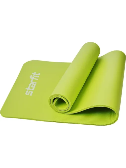 Коврик для йоги  STARFIT FM-301 NBR, 1,0 см, 183x61см,лаймовый, ЦБ-00002281
