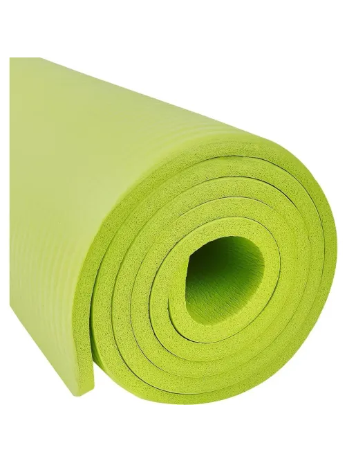 Коврик для йоги  STARFIT FM-301 NBR, 1,0 см, 183x61см,лаймовый, ЦБ-00002281