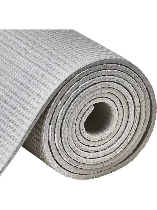 Коврик для йоги TORRES Relax 4, YL12224G, PVC 4 мм, нескольз, серый