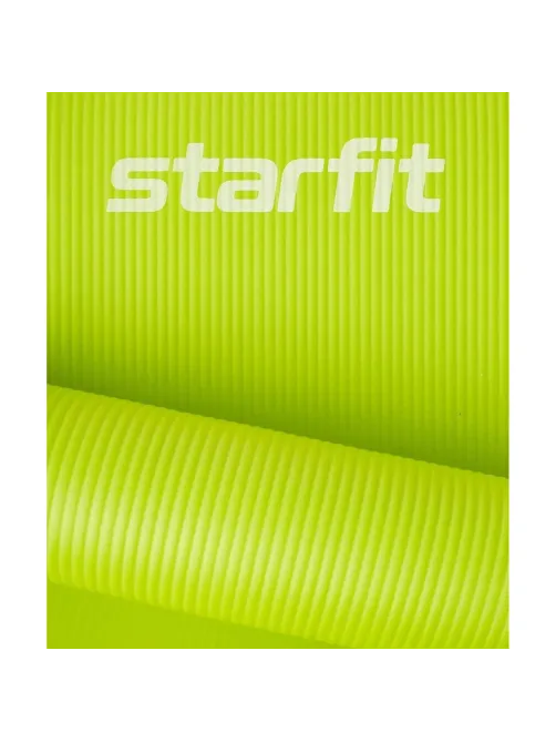Коврик для йоги  STARFIT FM-301 NBR, 1,0 см, 183x61см,лаймовый, ЦБ-00002281