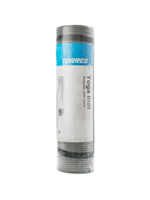 Коврик для йоги TORRES SOFT, YL10110, NBR(синт.каучук), толщина 1 см/серый