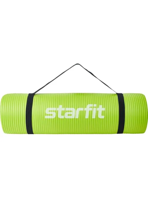 Коврик для йоги  STARFIT FM-301 NBR, 1,0 см, 183x61см,лаймовый, ЦБ-00002281
