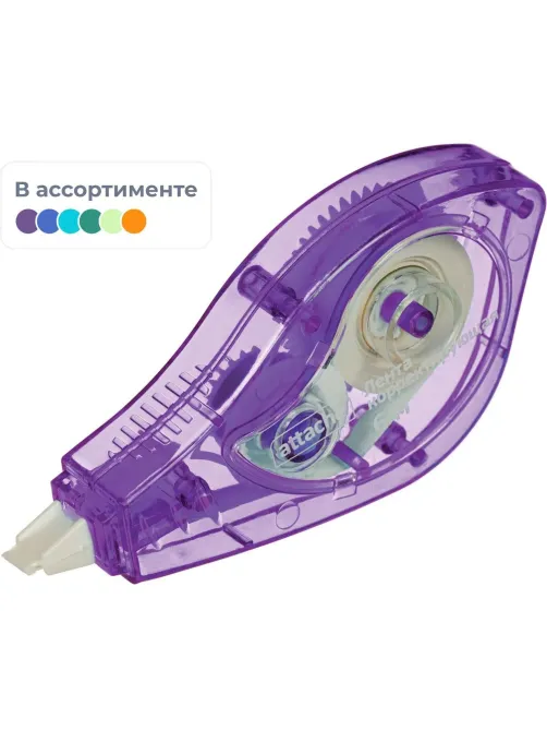 Корректирующая лента Attache 5ммх6м, цвет корпуса в ассортименте