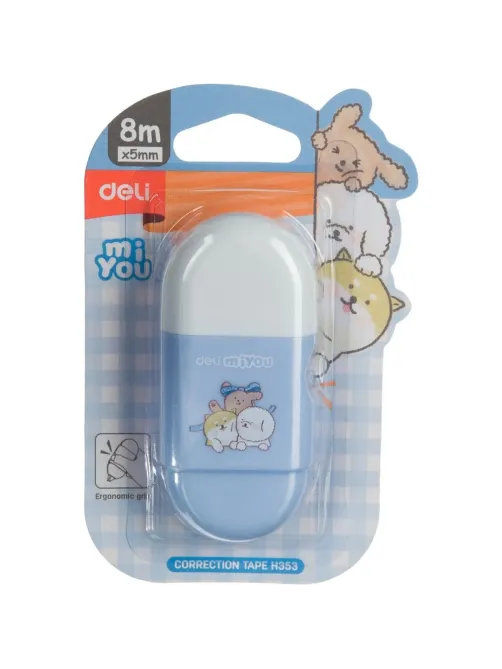 Корректирующая лента Deli MiYou EH353 5 мм x 8 м ассорти блистер