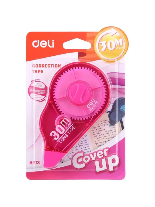Корректирующая лента Deli EH21301 5мм x 30м, цвет в ассортименте, блистер