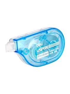 Корректирующая лента Deli Uspire 5 мм x 6 м, цвет корпуса: синий