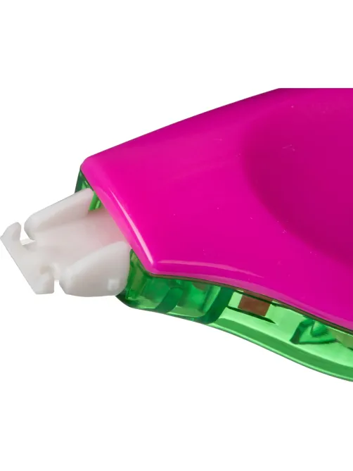 Корректирующая лента Attache Neon, 5мм x 6м, розово-зелен, блистер